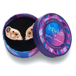 The Masterful Meerkat Earrings By Erstwilder X Pete Cromer Acrylic Statement